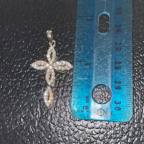 Set of 3 crystal crosses pendent - Picture 3 of 6